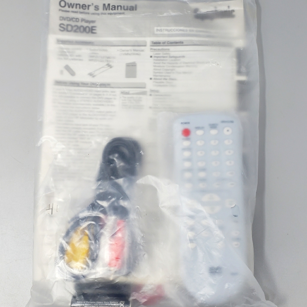 Symphonic DVD/CD Player Remote Control